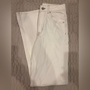 Cream Wide Leg H&M Jeans
